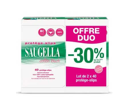 Saugella Cotton Touch Protège-Slips 2x40uts